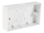 Plastic back box for sockets and switches