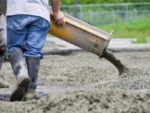 Pouring ready mixed cement from a lorry