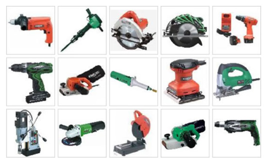 Selection of power tools