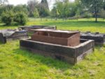 Sleeper raised planting beds