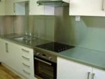 Stainless steel splashback