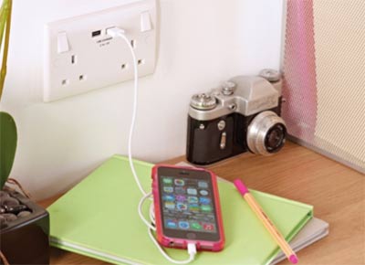 USB double electrical socket