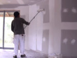 Preparing New Plaster for Wallpaper and Paint