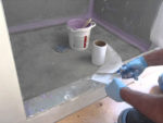 Waterproofing a Wet Room or Tanking a Bathroom for a Walk in Shower or Shower Enclosure