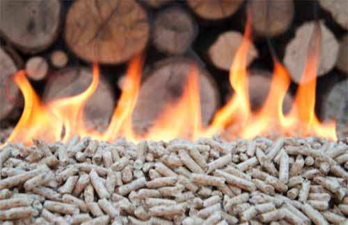 Wood pellets for biomasss boiler