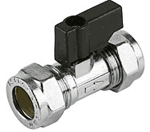 Service valve with handle