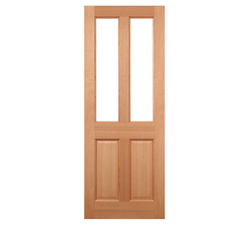 External hardwood door