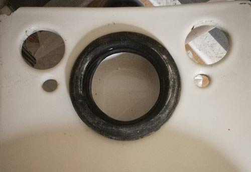 Fit cistern back on toilet pan
