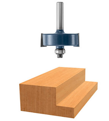 Rabbeting router bit