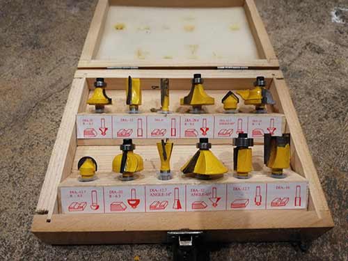 Bluespot Tools router bit set