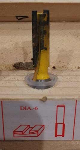 Straight cut router bit