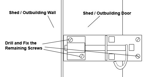 Fit the remaining screws in the brenton bolt