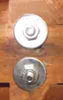 Washers used on shed lock bolts