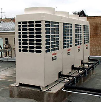 Large central air conditioning system