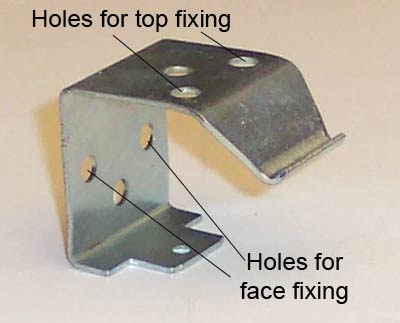 Different fixing points on blind bracket