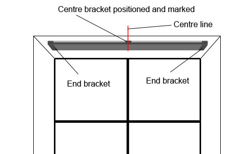 Checking carriage fits and marking third bracket