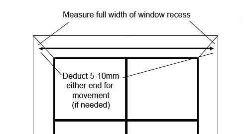 Measuring a blind for head fixing