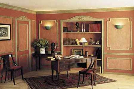 Classic design room using polyurethane mouldings