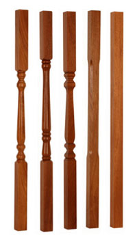 Traditional wooden spindle design