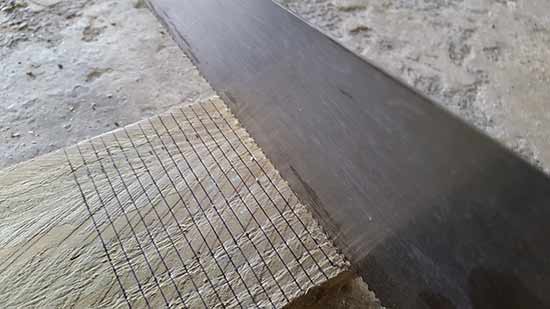 Cutting slats for bat ladder