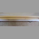 Slotted piece of batten for bath panel