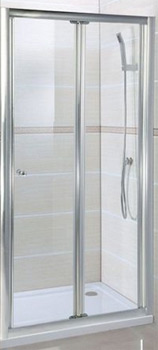 Bi-folding shower door