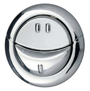 Dual flush push button for cistern