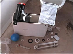 Toilet cistern including all parts