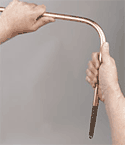 Bending 15mm pipe with a spring