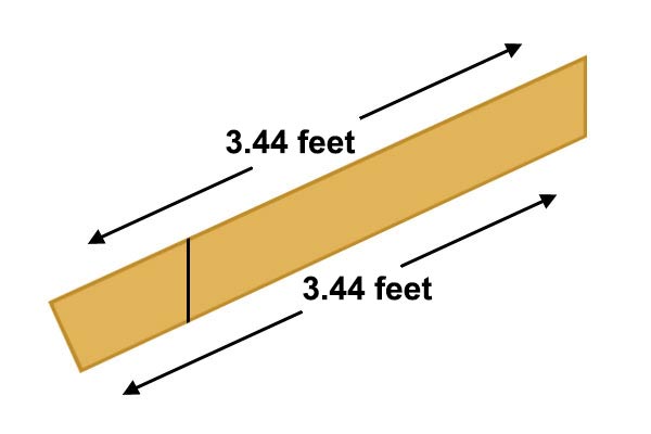 Birdsmouth position marked