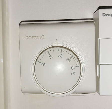 Modern central heating room thermostat