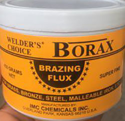 Clean the faces of steel properly to remove dirt and grease using Borax