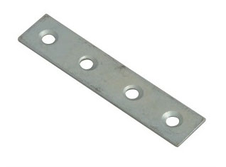 Zinc coated mending plate