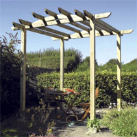 Pergola image example situated in garden