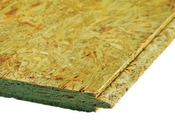 OSB or Stirling board used to deck a flat roof