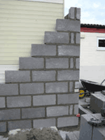 Blockwork corner