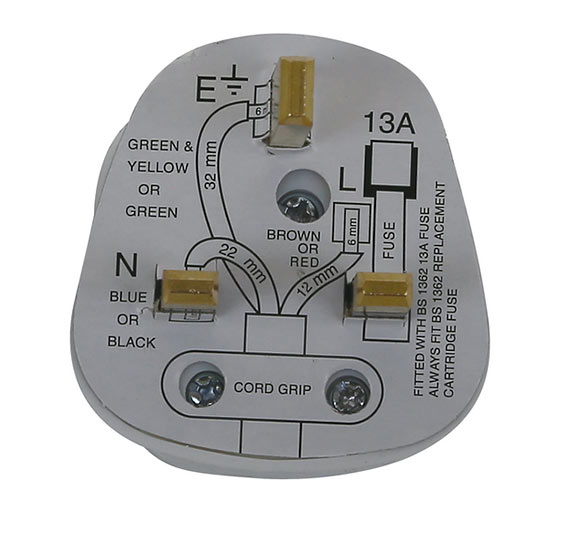 3 pin domestic UK plug