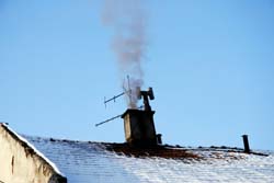 Check chimney flue is clear and sound