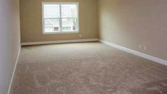 Room cleared ready for carpet cleaning