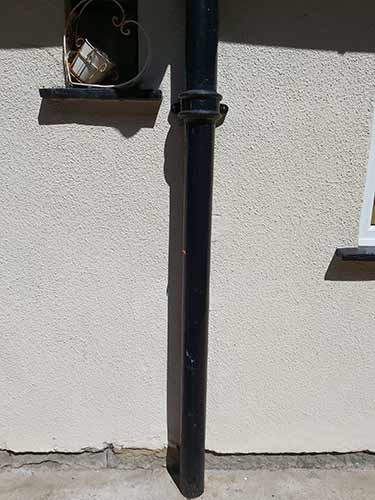 Good condition cast iron soil pipe
