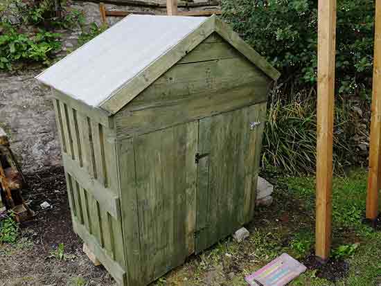 Chicken coop roof completed