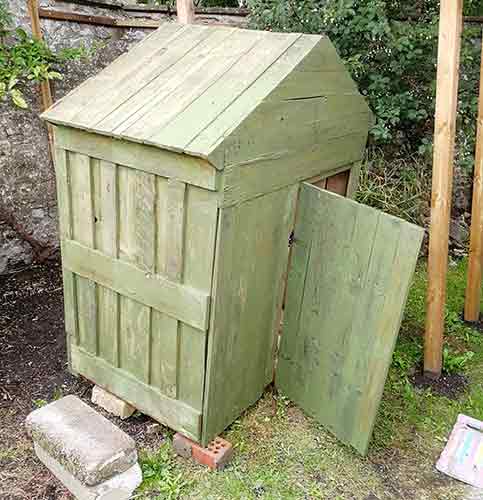 Chicken coop treated with timber treatment