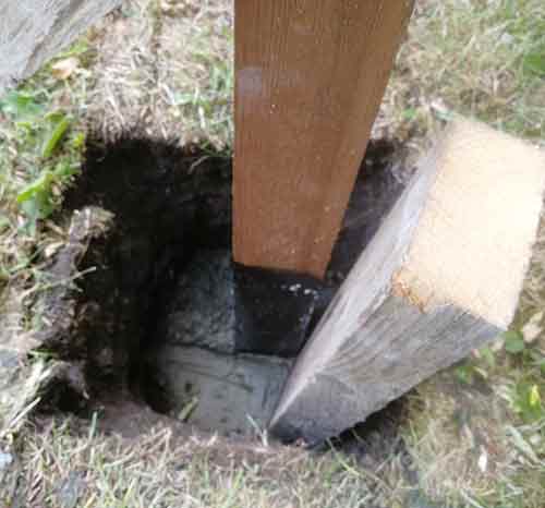 Tamping down cement