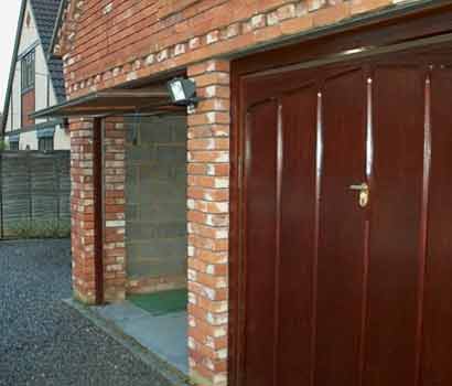 Canopy garage door