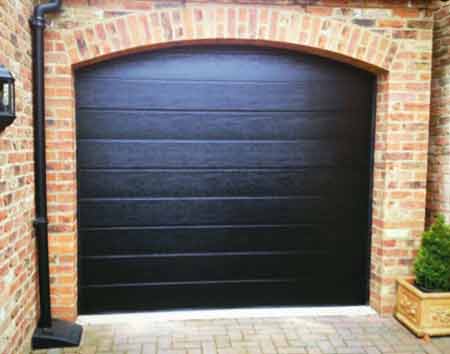 Steel garage door