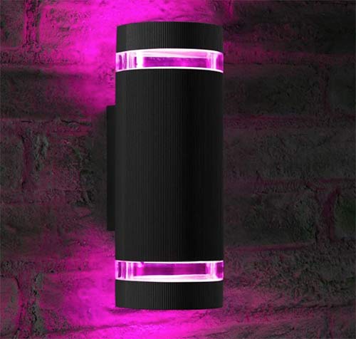 Auroaglow remote control colour changing wall light