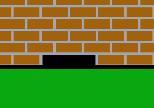 Removing bricks from a wall to check the cavity
