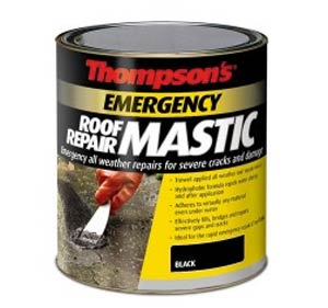 Emergency roof and gutter repair mastic