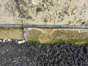 A damp proof course prevents rising damp