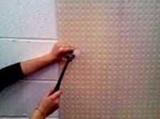 Attach a mesh membrane to your wall to stop severe salt problems showing through on your wall 